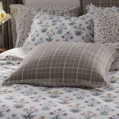 Yarn-Dyed Plaid Reversible Sham - Khaki, Euro