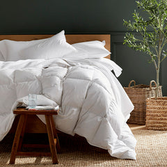 Premium Organic Cotton, Down Extra Warmth Comforter - White, Full
