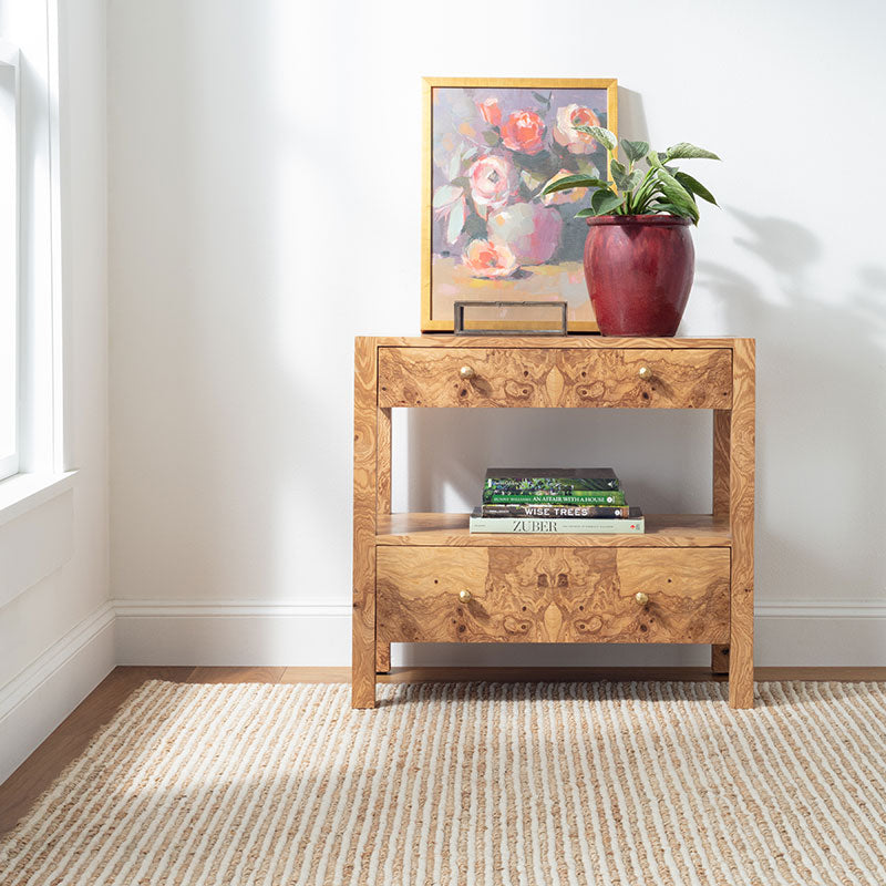 Twiggy Natural Handwoven Jute/Wool Rug - Natural, 2' 6" x 8' Runner