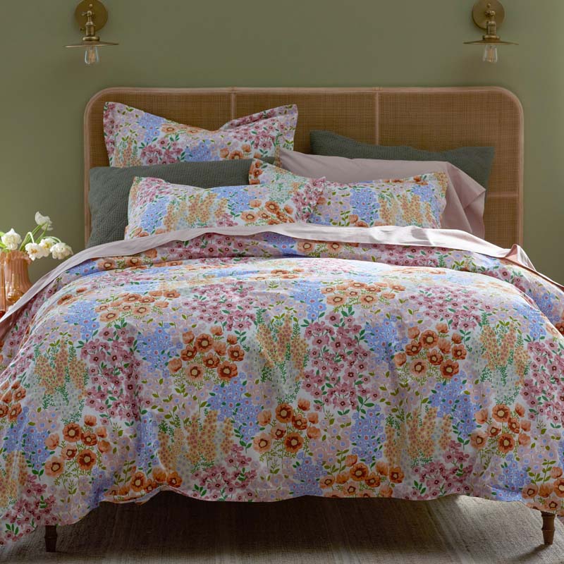 Garden Jubilee Classic Cool Cotton Percale Comforter - Multi, Full/Queen