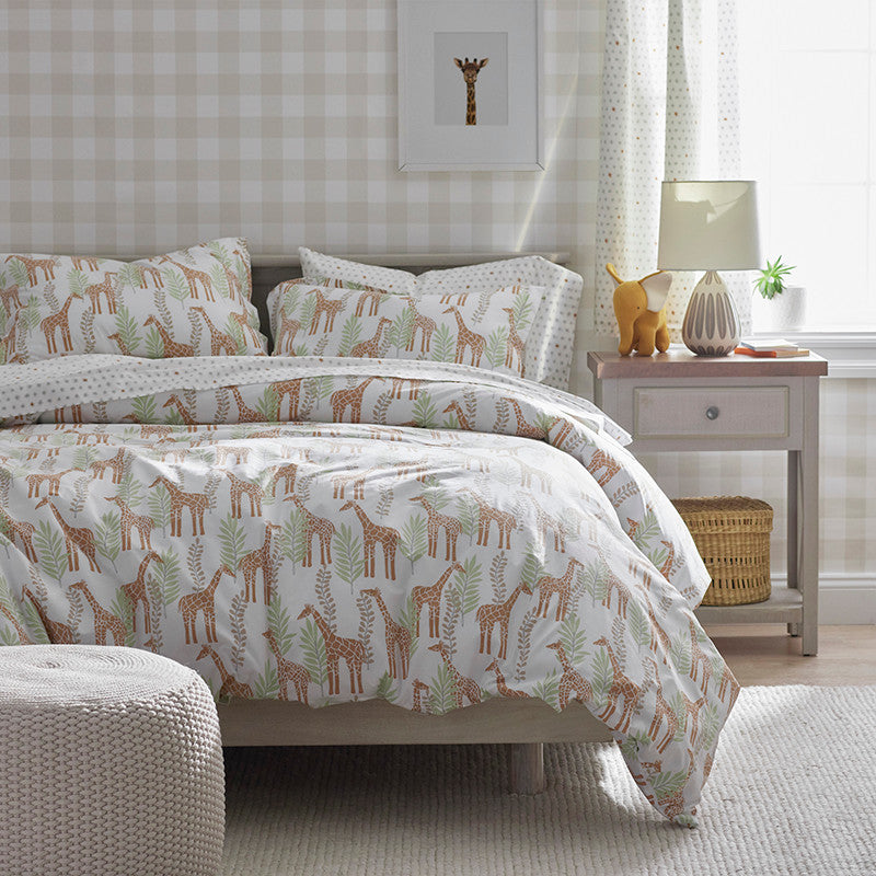 Ditsy Gingham Traditional Wallpaper - Beige, Roll