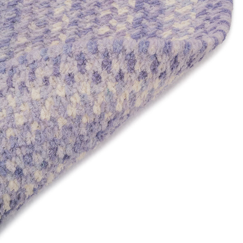 Bambini Braided Chenille Rug - Periwinkle, 7' Round