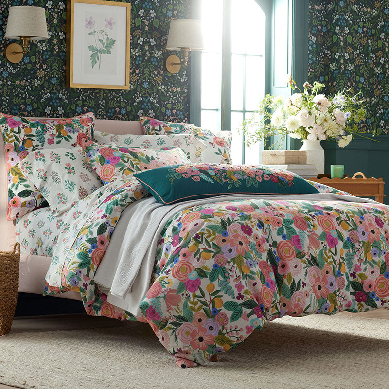 Hawthorne Classic Cool Percale Fitted Bed Sheet - Ivory Multi, King