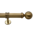 Sphere Finial and 1.5" diameter Rod Set - Antique Gold, 144"