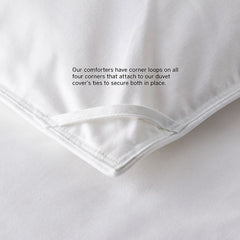 Premium Down and Wool Comforter - White, Full/Queen
