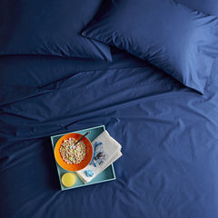 Classic Cool Organic Cotton Percale Solid Sham - Navy, Standard