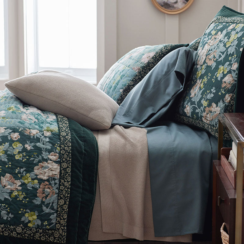 Classic All Season Breathable Cotton Knit Blanket - Taupe, Full/Queen
