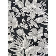 Flora Flat Woven Outdoor Rug - Black, 2' 3" x 3' 11"