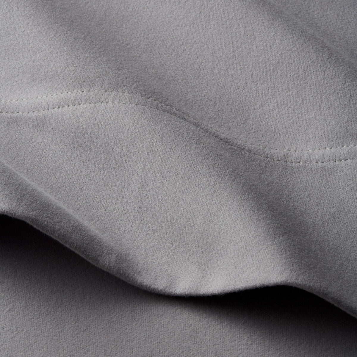 Luxe Ultra-Cozy Cotton Velvet Flannel Flat Bed Sheet Platinum, Deep Pocket King