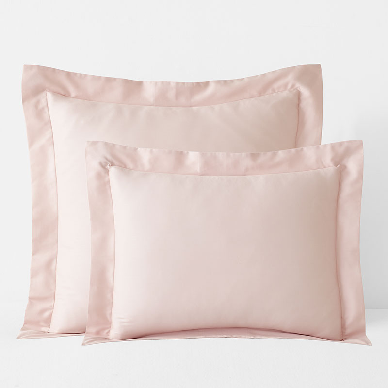 Classic Smooth Sateen Solid Sham - Blush, Euro
