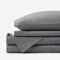 Bromley Premium Ultra-Cozy Flannel Bed Sheet Set - Smoke, Twin XL