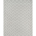 Arrow Stripe Handwoven Wool Rug - Gray, 8' x 10'