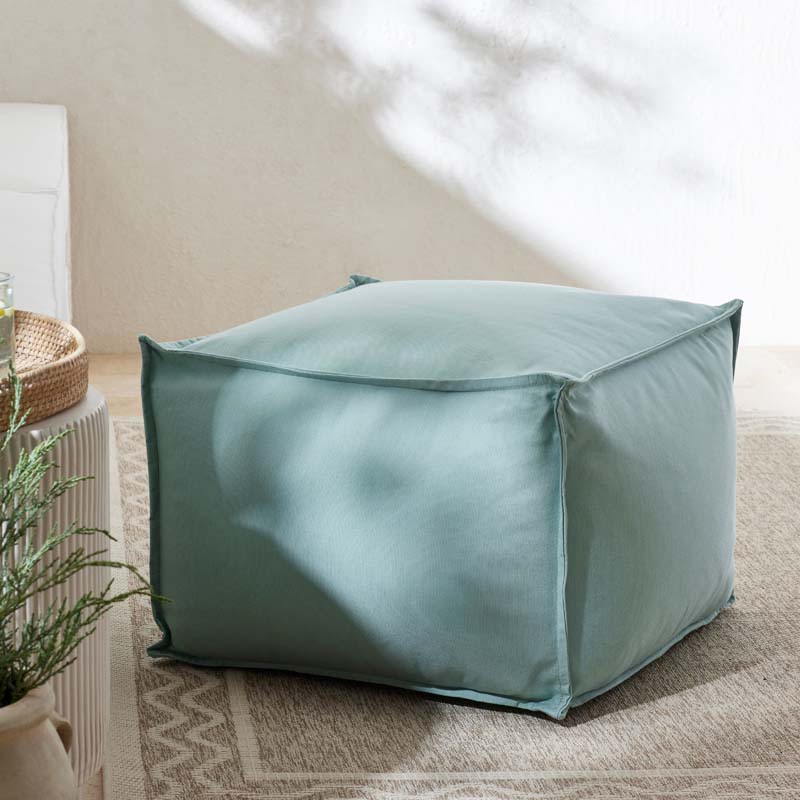 Indoor/Outdoor Pouf - Spectrum Mist, Medium