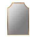 Gilded Arched Frame Wall Mirror - Gold