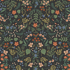 Wildwood Traditional Wallpaper - Black Multi, Roll