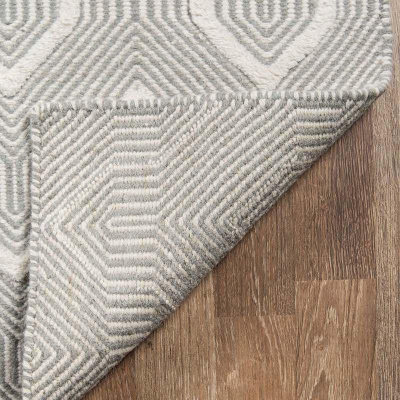Arrow Stripe Handwoven Wool Rug - Gray, 4' x 6'