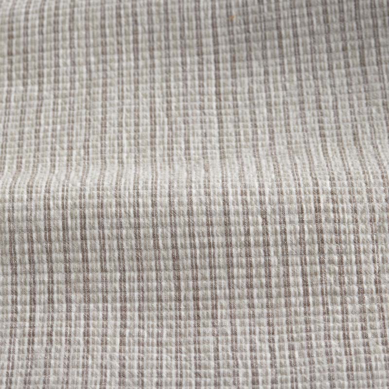 Yarn-Dyed Pencil Stripe Quilted Sham - Taupe, Euro