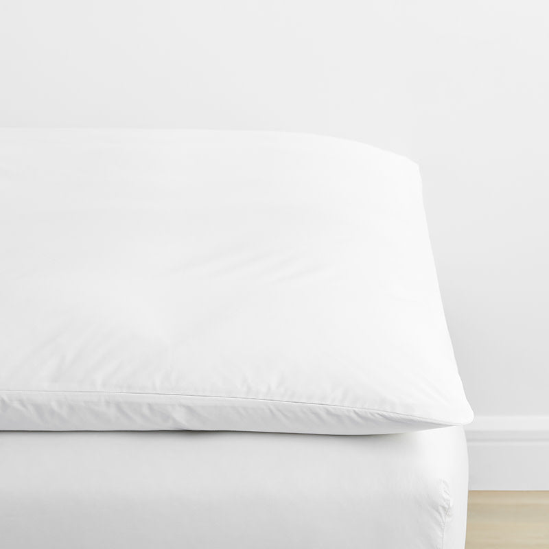 Classic Cool Cotton Percale Mattress Topper Cover - White, Twin XL