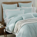 Solid Border Classic Cool Cotton Percale Sham - Pale Blue, Standard