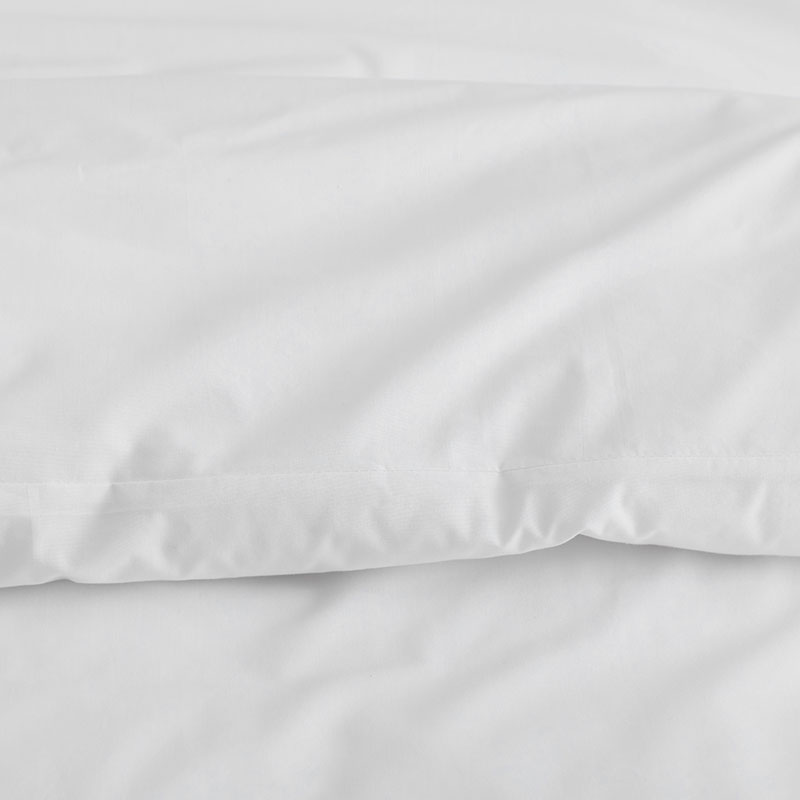 Embroidered Scallop Classic Cool Cotton Percale Duvet Cover - White, Twin/Twin XL