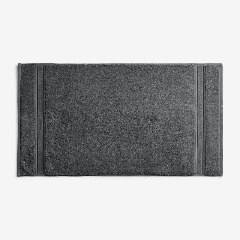Turkish Cotton Bath Mat - Pewter Gray, 20 in. x 36 in.