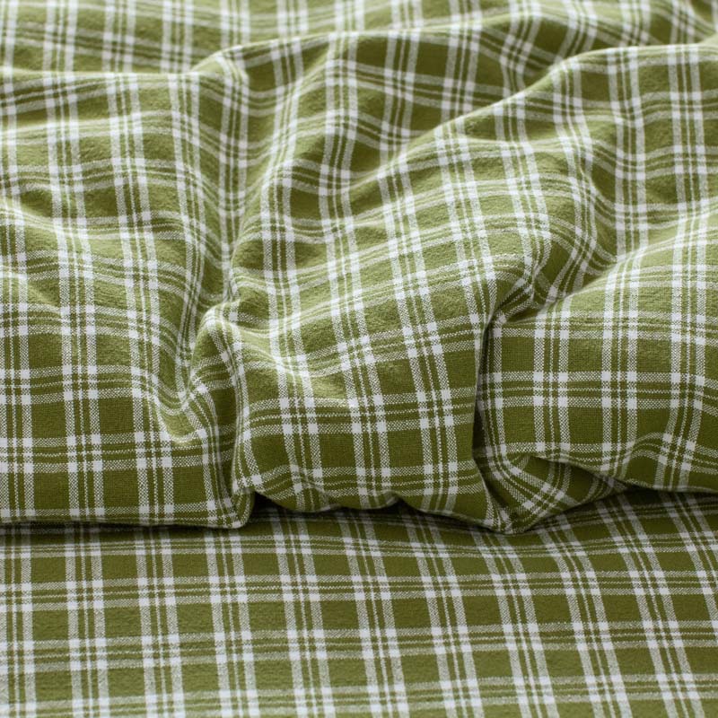 Classic Plaids Yarn-Dyed Cotton Duvet Cover - Henri Plaid, Full/Queen