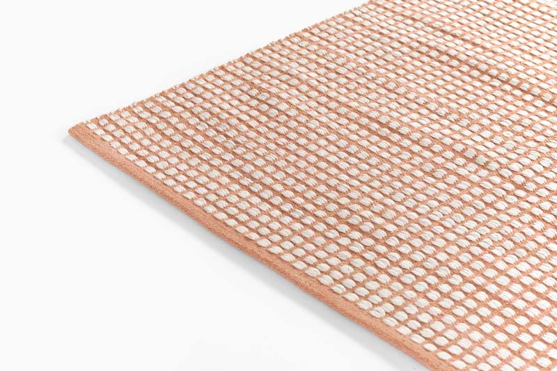 Handwoven Mini Checkered Performance Rug - Pink, 2' 3" x 8' Runner