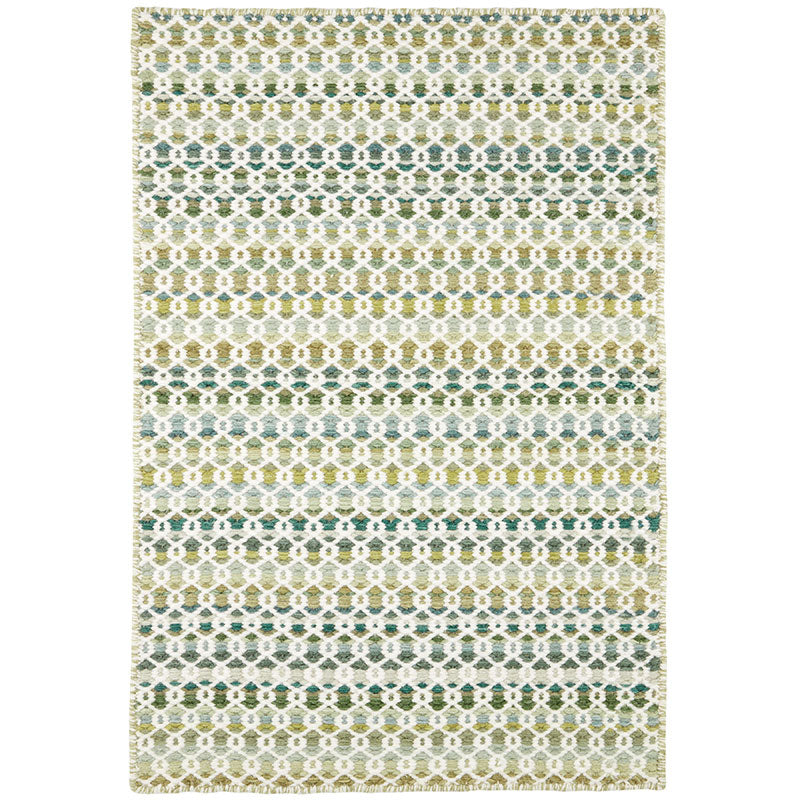 Poppy Handwoven Wool Rug - Moss, 3' x 5'