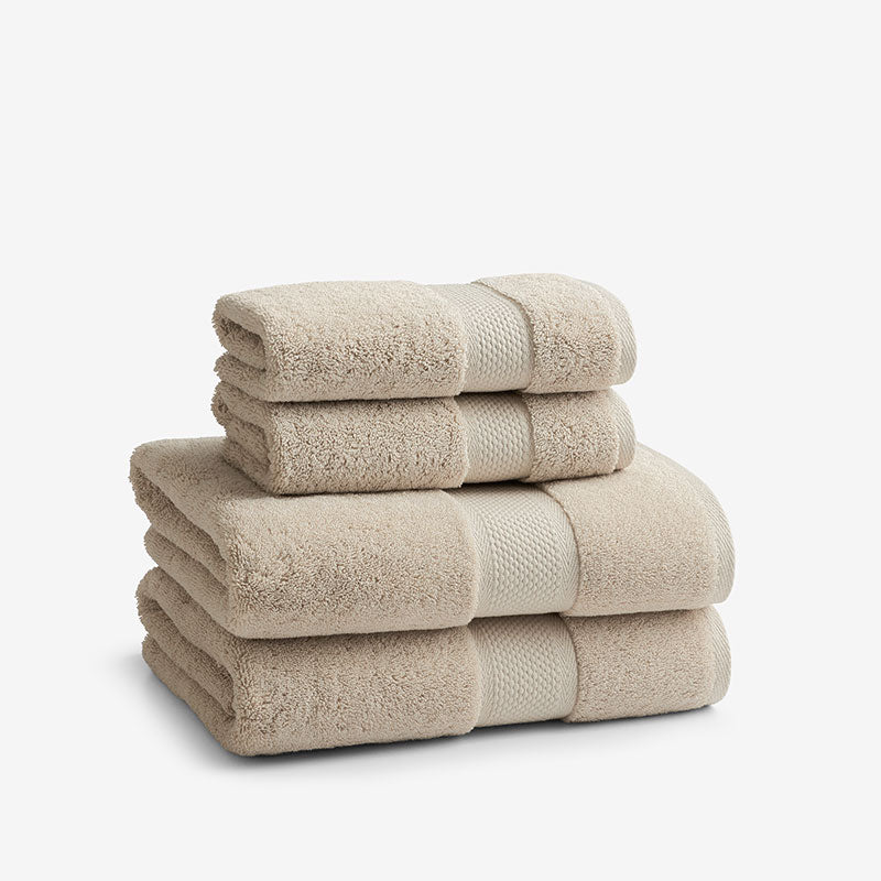 Sterling Supima® Cotton 4-Piece Bath & Hand Towel Set - Latte