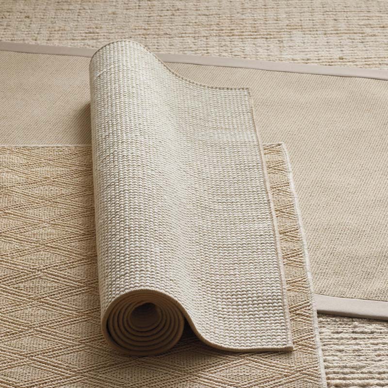 Pixel Woven Sisal and Wool Rug - Wheat, 2' 6" x 8' Runner