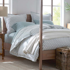 Willowridge Premium Smooth Sateen Flat Bed Sheet - Green, Queen
