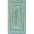 Bambini Braided Chenille Rug - Aqua, 7' x 9'