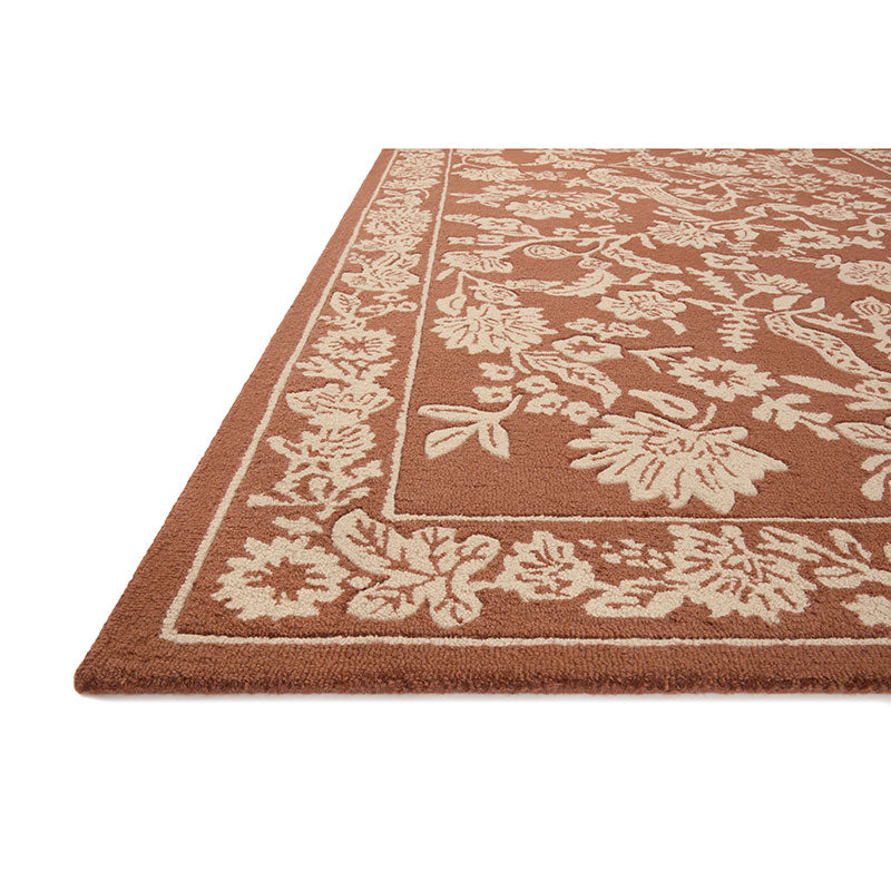 Arboretum Wool Rug - Aviary Amber, 7' 9" x 9' 9"